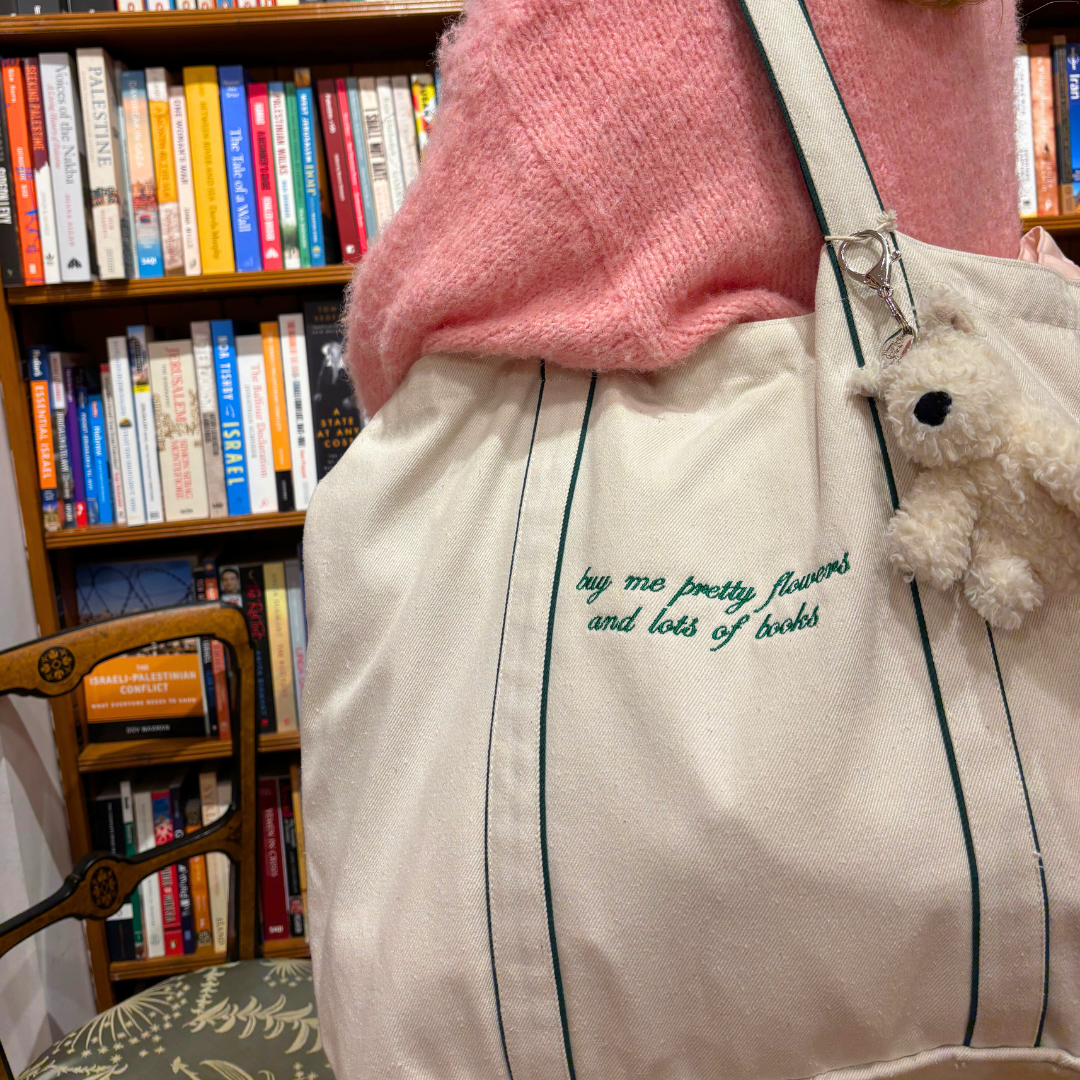 Pretty Flowers & Books Tote