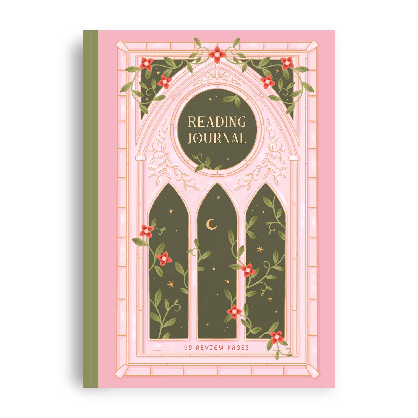 Romantasy Reading Journal – Literary 50 Book Review Notebook
