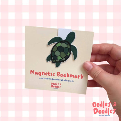 Turtle Magnetic Bookmark | Gift for Reader