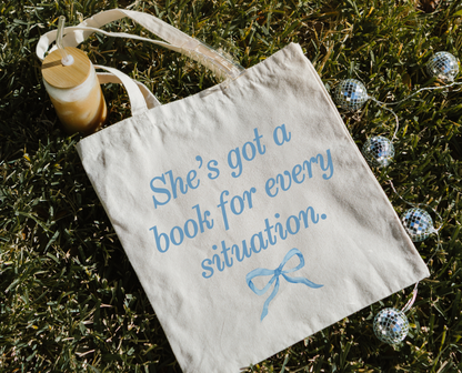 Harry Tote Bag - Bookish Gift - Bow Girl - Book Situation | Literari