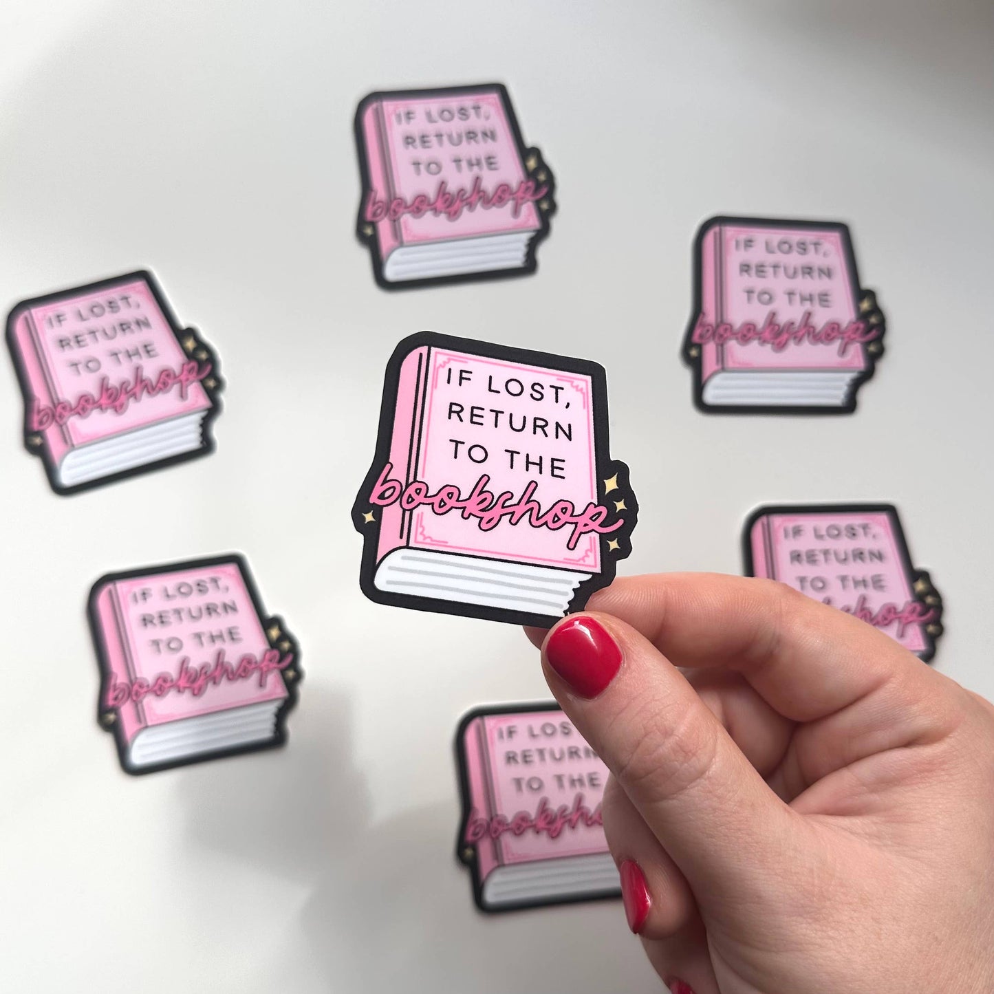 Matte Sticker | Return To Bookshop Book Pink Cute Gift
