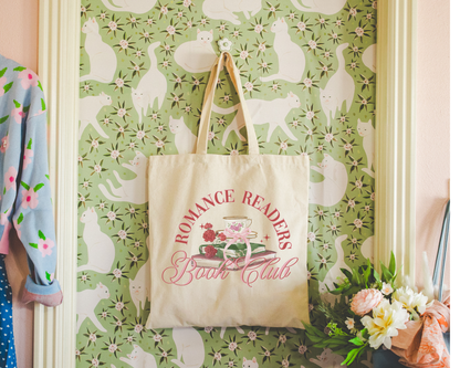 Romance Readers Book Club Tote Bag - Bookish Reader Gift