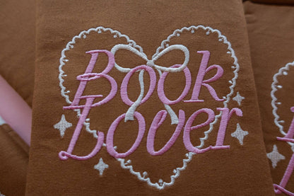 Book Lover Embroidered Book/Kindle Sleeve