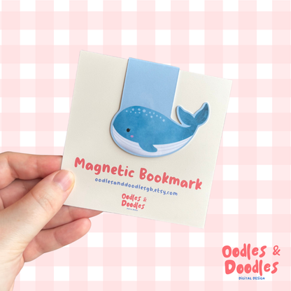 Whale Magnetic Bookmark – Ocean Lover Gift