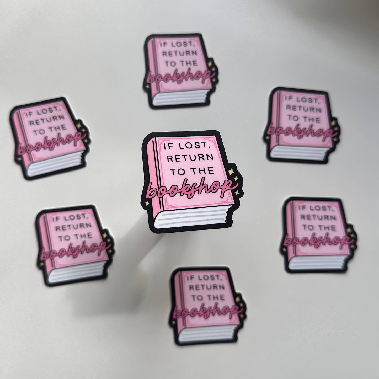 Matte Sticker | Return To Bookshop Book Pink Cute Gift