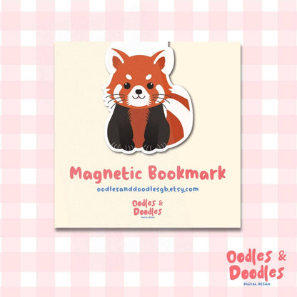 Red Panda Magnetic Bookmark | Gift for Readers