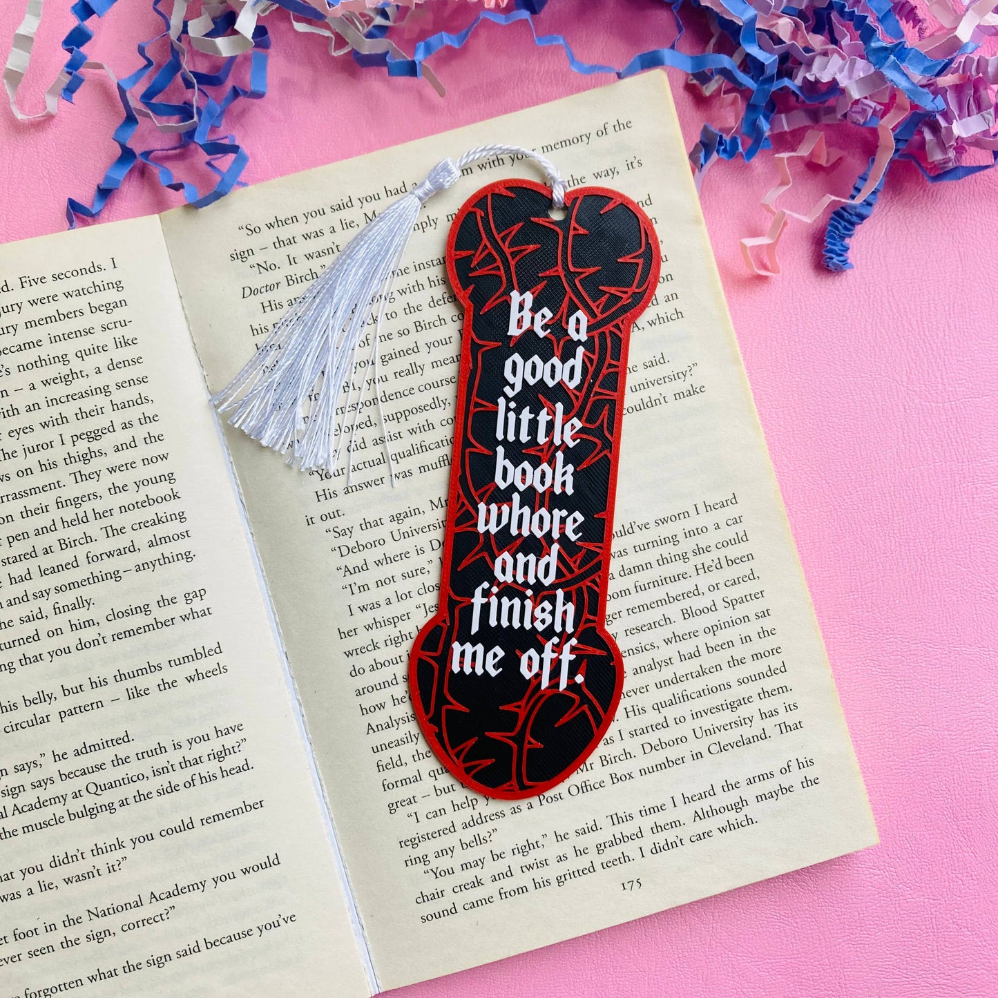 3D Printed Spicy Romance Willy Bookmarks with tassel 