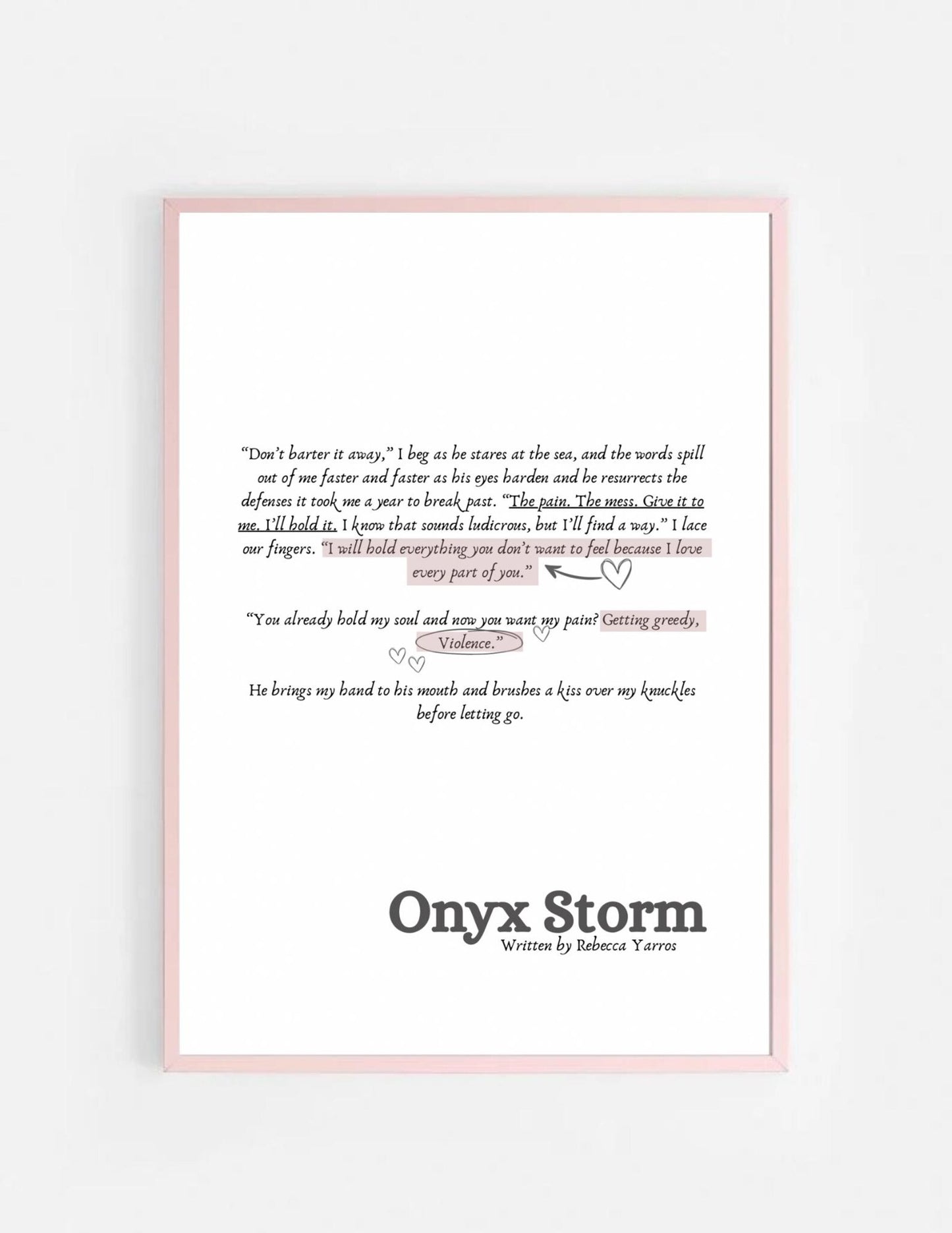 The Slightly Unhinged Book Club Merch - A5 Fourth Wing Series Prints