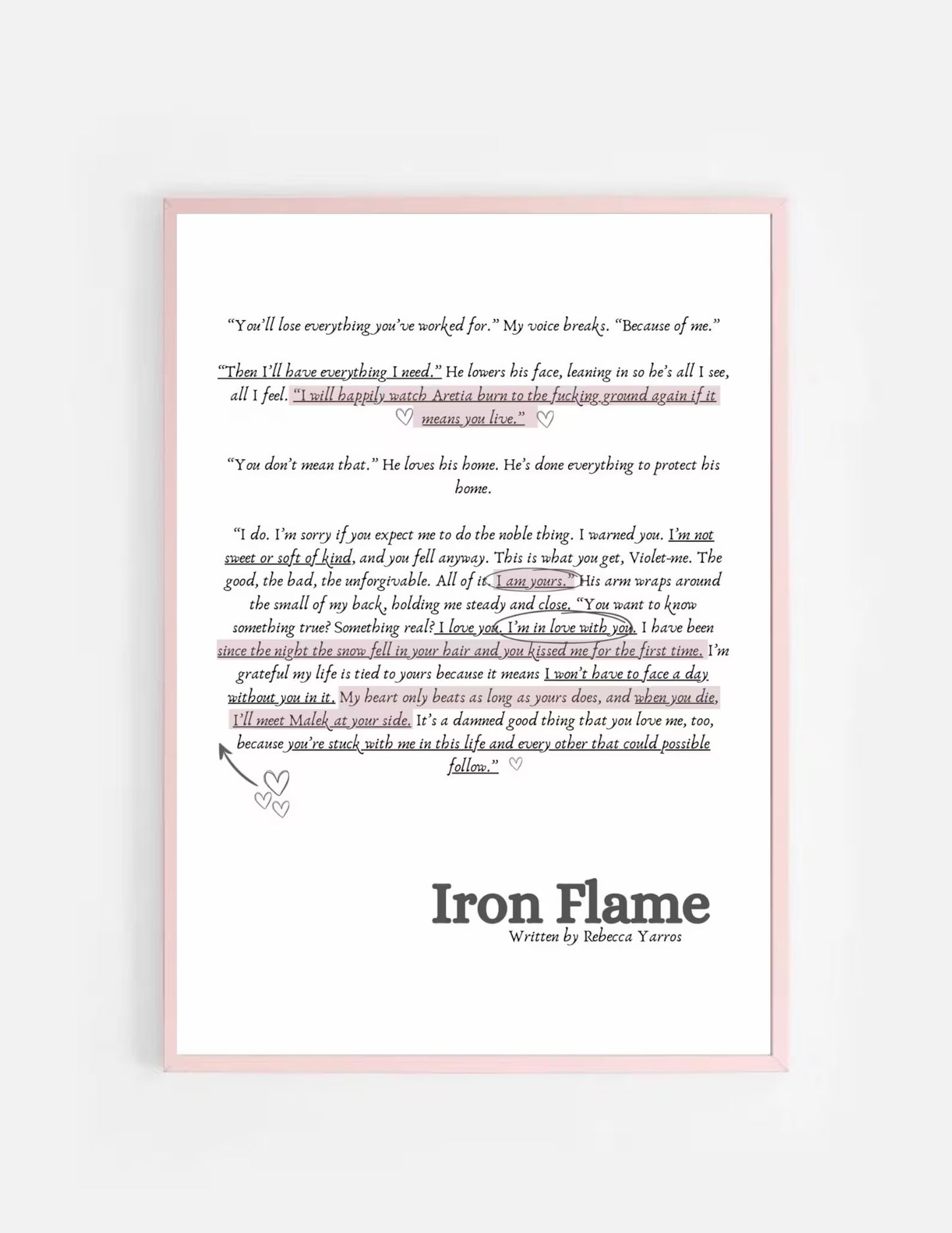 The Slightly Unhinged Book Club Merch - A5 Fourth Wing Series Prints